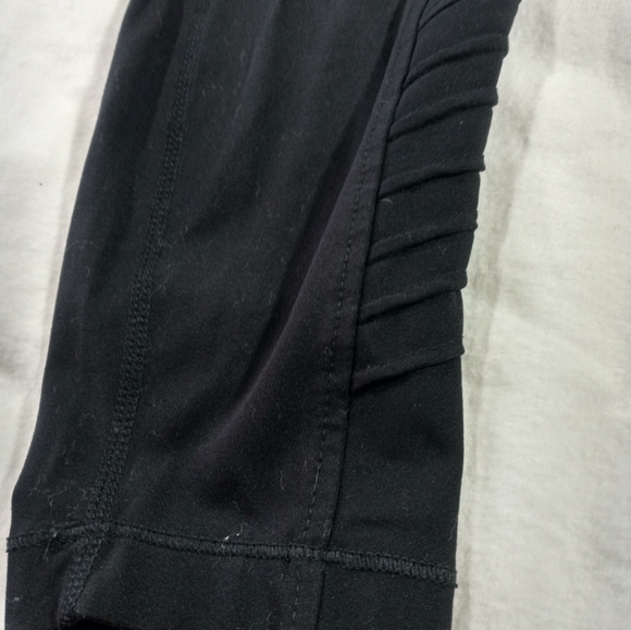 Moto Ankle Leggings black size Large - Picture 4 of 10